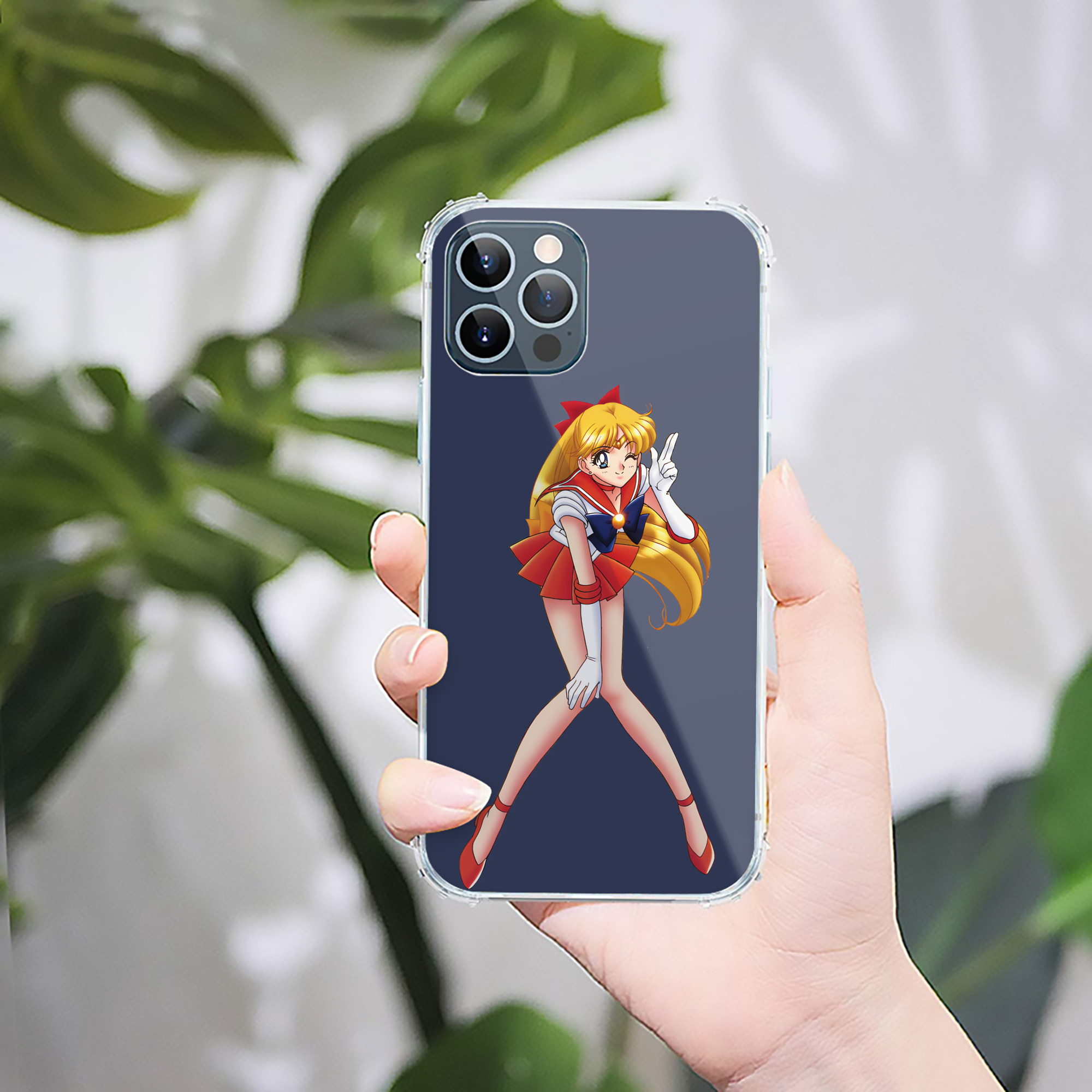 （画像用） 美少女戦士セーラームーン 愛野 美奈子 あいの みなこ Sailor Moon Aino Minako 【iPhone 12シリーズ対応】透明スマホケース（クリアソフトケース）